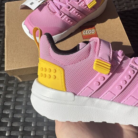 Adidas x LEGO Racer TR21 Elastic Laces and Top Strap Kid's Shoes ID7367 - Picture 14 of 16